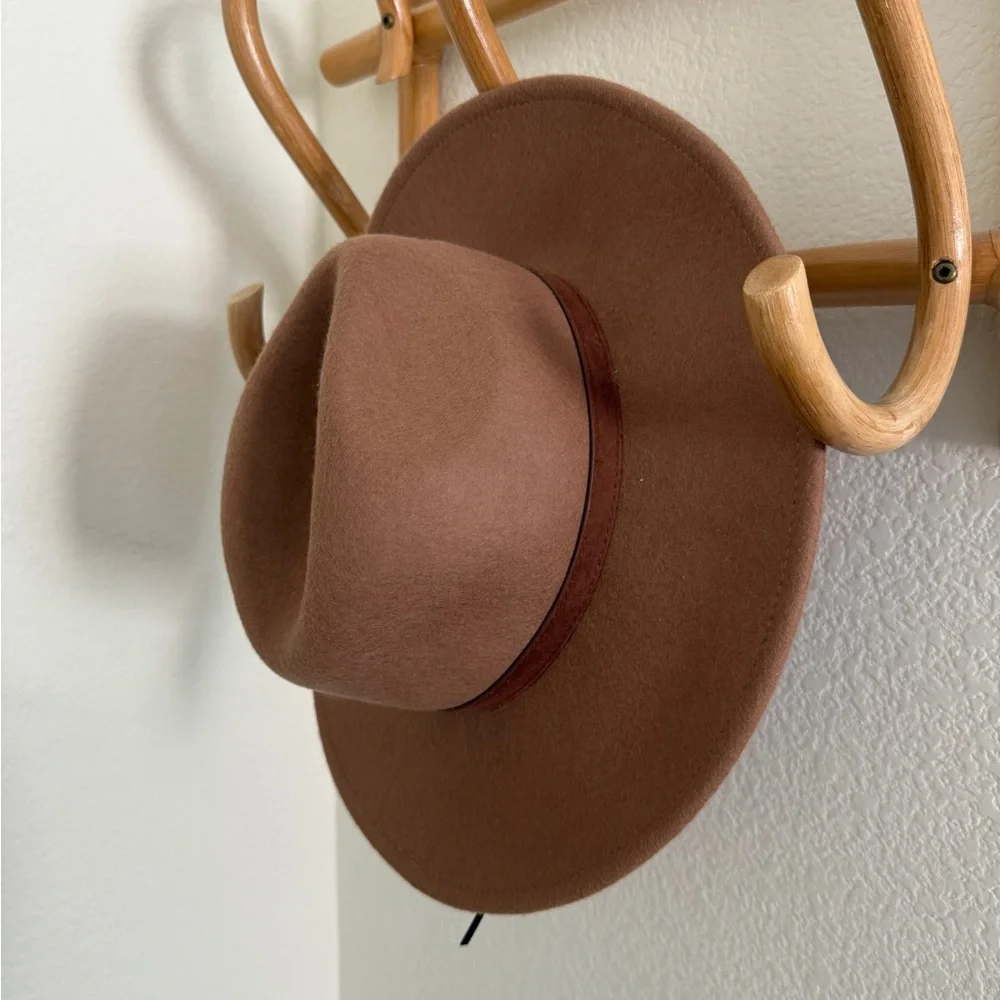 Artisan NY wool felt hat brown one size adjustable